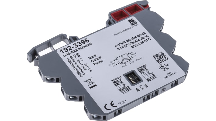 [RS-192-3396] RS PRO Signal Conditioner, Current, Voltage Input, Current, Voltage Output, 24V ac/dc Supply
