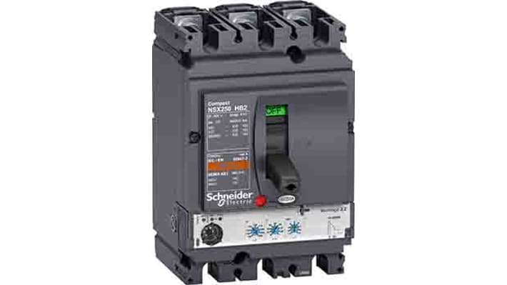 [RS-212-0275] Schneider Electric, Compact MCCB 3P 250A, Breaking Capacity 100 kA, Fixed Mount