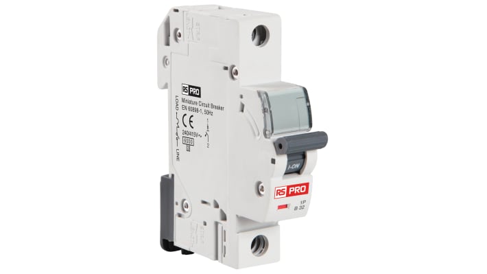 [RS-265-0204] RS PRO MCB, 1P, 6A Curve C, 240 → 415V AC, 10 kA Breaking Capacity